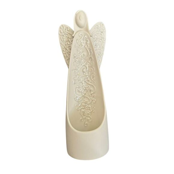 Partylite Serenity Tea Light Candle Holder Bisque Angel Votive P9629 Holiday - Picture 4 of 8